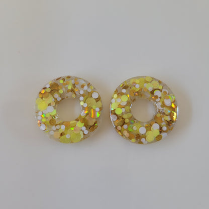 Boucles en résine  | Donuts interchangeables sans attaches  ~ Au choix ~