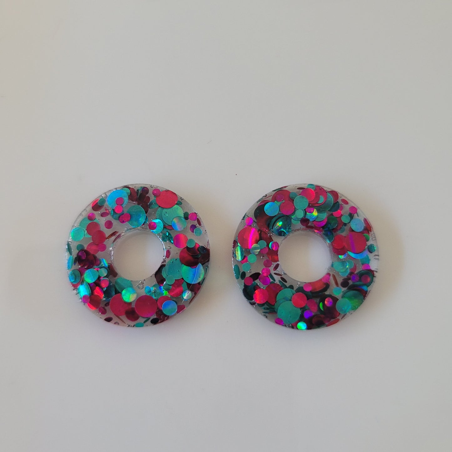 Boucles en résine  | Donuts interchangeables sans attaches  ~ Au choix ~