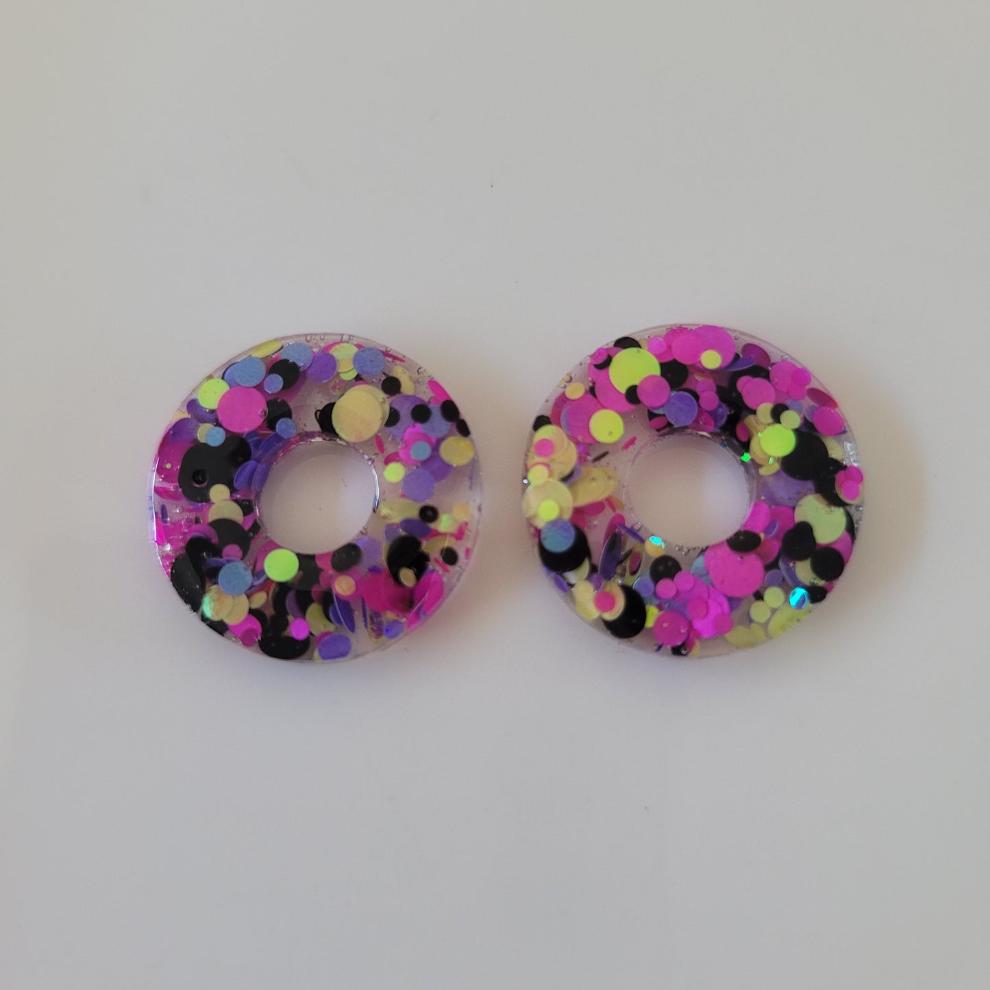 Boucles en résine  | Donuts interchangeables sans attaches  ~ Au choix ~