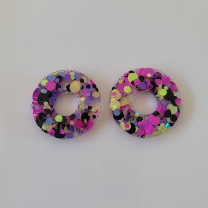 Boucles en résine  | Donuts interchangeables sans attaches  ~ Au choix ~