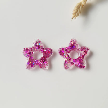 Boucles en résine | Fleurs de Tiaré interchangeables sans attaches ~ Au choix ~ - L'Atelier de MyMy