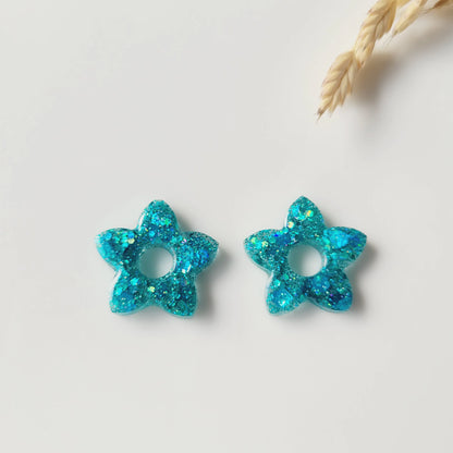 Boucles en résine | Fleurs de Tiaré interchangeables sans attaches ~ Au choix ~ - L'Atelier de MyMy