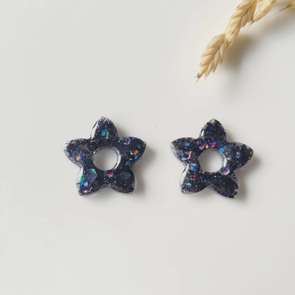 Boucles en résine | Fleurs de Tiaré interchangeables sans attaches ~ Au choix ~ - L'Atelier de MyMy