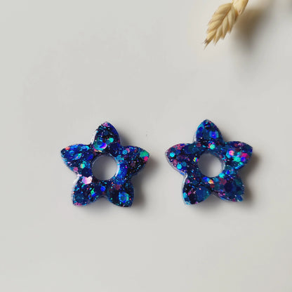 Boucles en résine | Fleurs de Tiaré interchangeables sans attaches ~ Au choix ~ - L'Atelier de MyMy