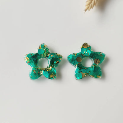 Boucles en résine | Fleurs de Tiaré interchangeables sans attaches ~ Au choix ~ - L'Atelier de MyMy