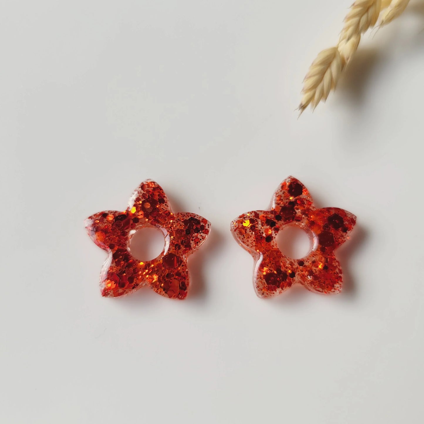 Boucles en résine | Fleurs de Tiaré interchangeables sans attaches ~ Au choix ~ - L'Atelier de MyMy