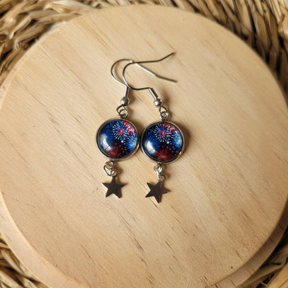 Boucles fantaisie acier | Feu d'artifice - L'Atelier de MyMy