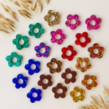 Boucles en résine  | Fleurs interchangeables sans attaches  ~ Au choix ~