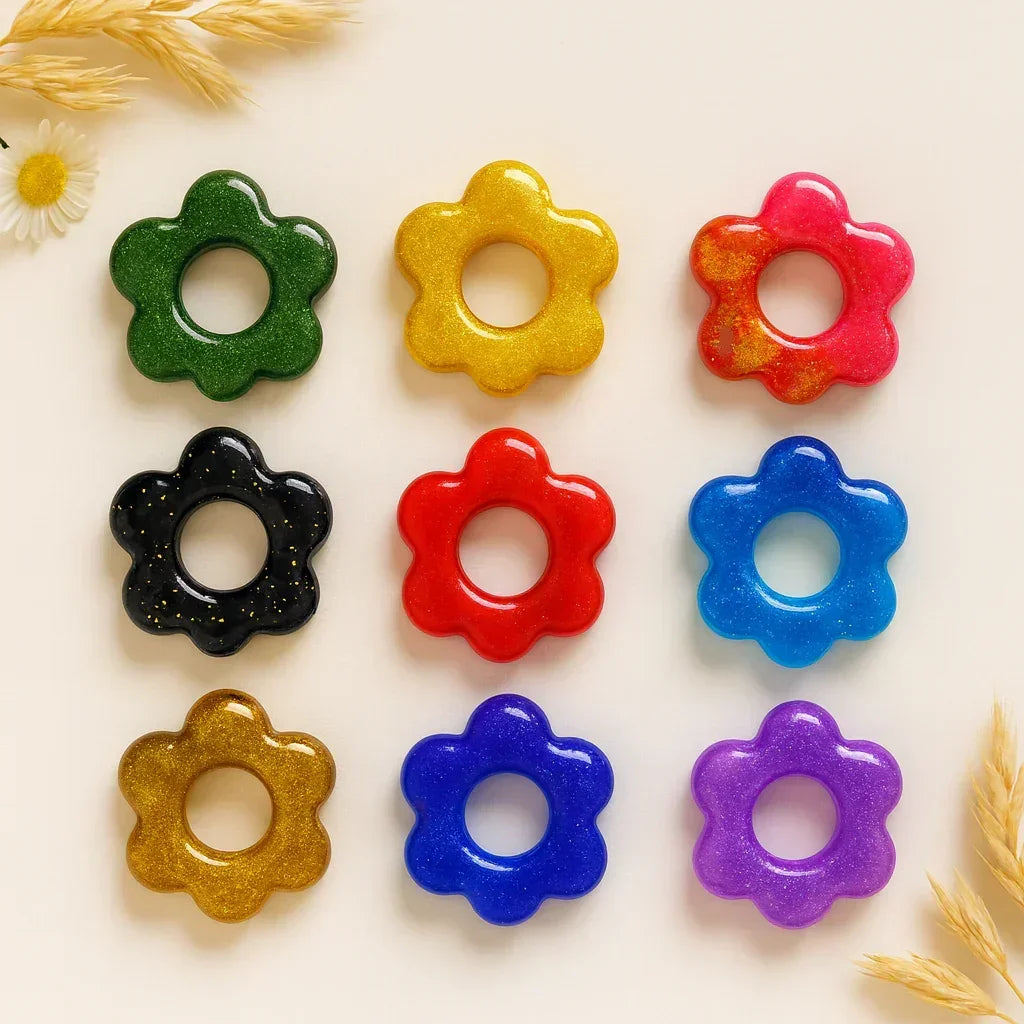 Boucles argile polymère | Pampilles Floréa interchangeables sans attaches ~ Au choix ~ - L'Atelier de MyMy