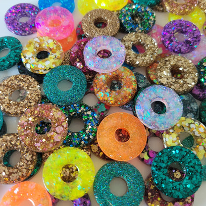 Boucles en résine  | Donuts interchangeables sans attaches  ~ Au choix ~