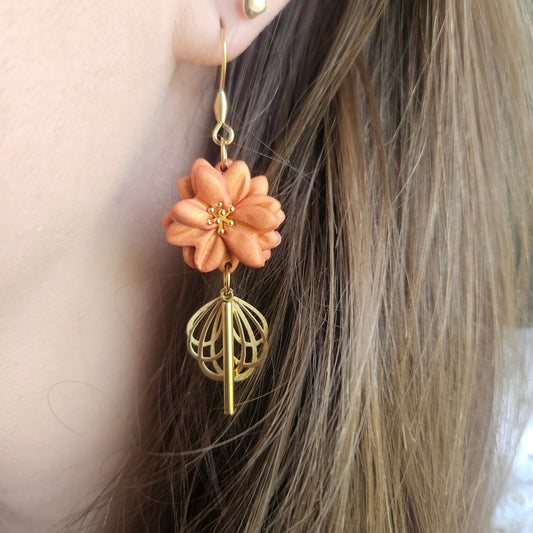 Boucles argile polymère | Roséa Cuivre