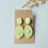 Polymer Clay Earrings | Yellow Palméa