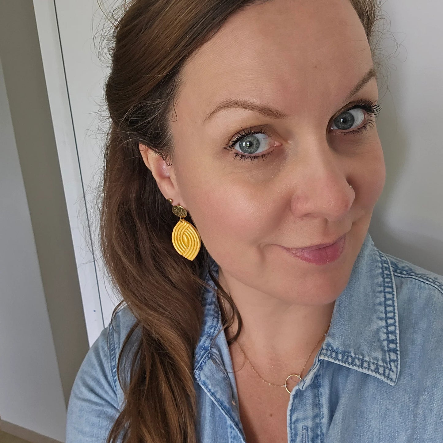 Polymer clay earrings | Palmea Orange