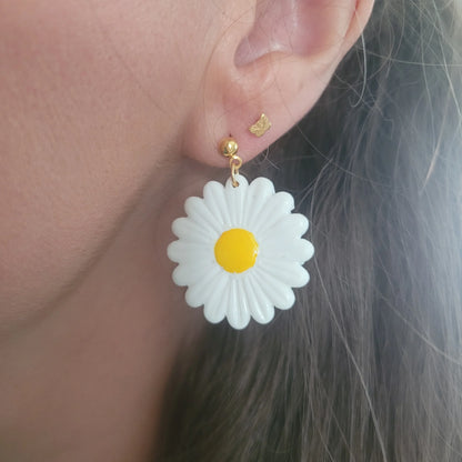 Boucles argile polymère | Marguerites - L'Atelier de MyMy