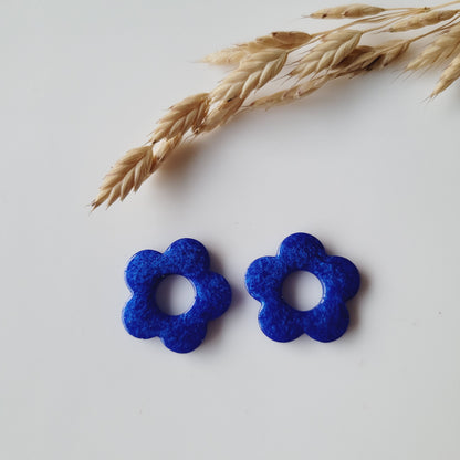 Resin earrings | Interchangeable flowers without clasps ~ Your choice ~