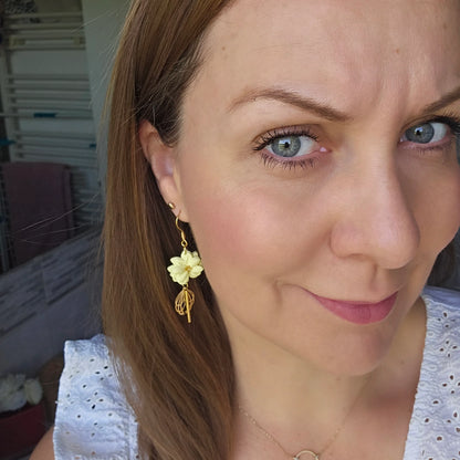Polymer clay earrings | Roséa Yellow