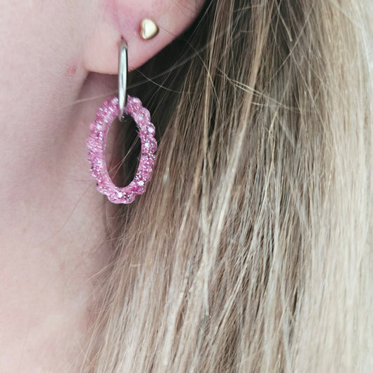 Boucles en résine | Lumina Rose