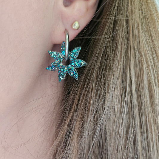Boucles en résine | Soleil Turquoise