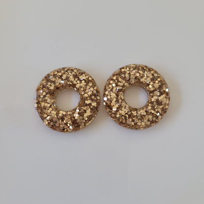 Boucles en résine  | Donuts interchangeables sans attaches  ~ Au choix ~