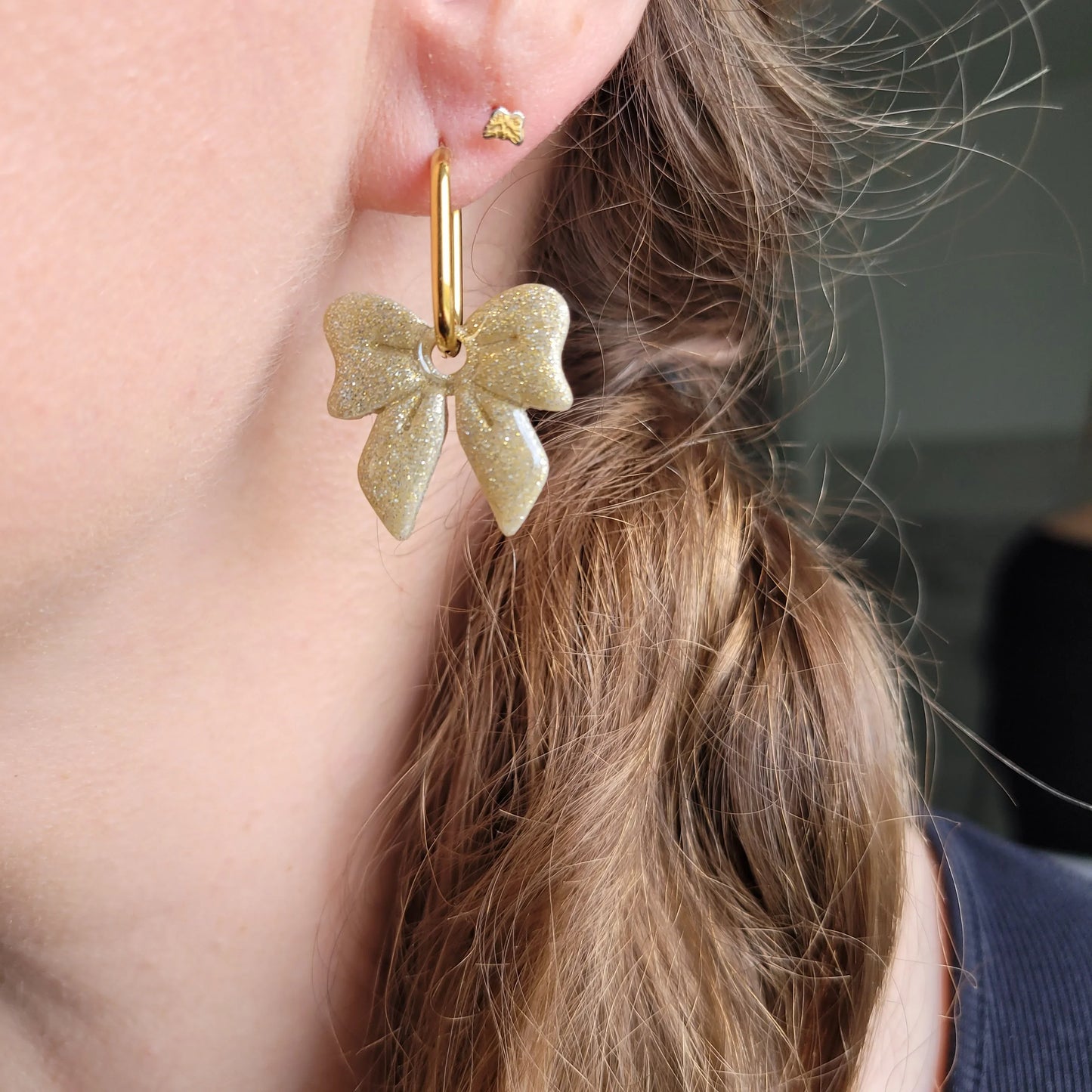 Boucles argile polymère | Nœud Or