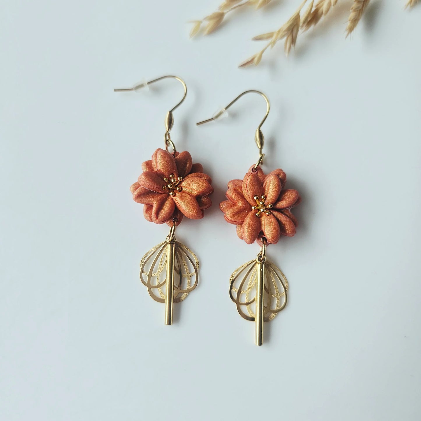 Polymer Clay Earrings | Roséa Copper