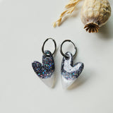 Boucles en résine | Coeur Noir