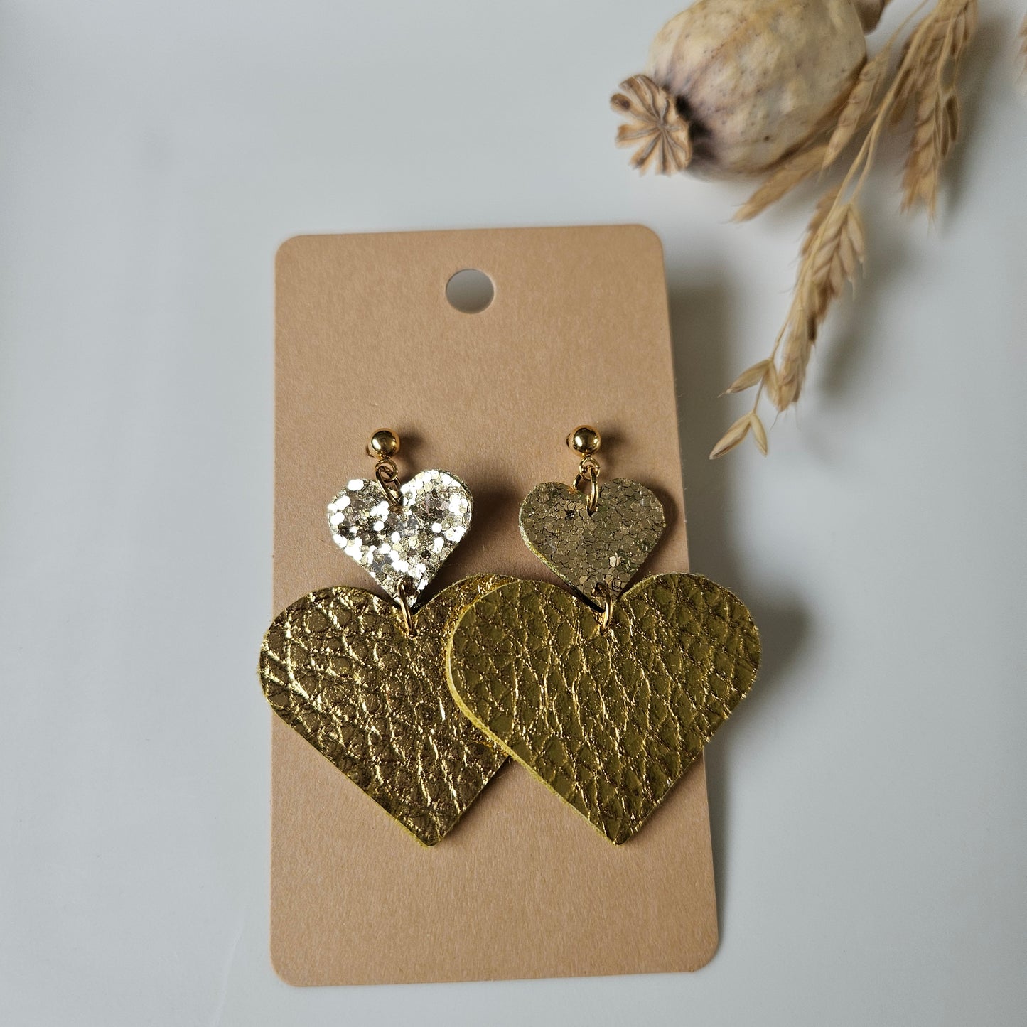 Boucles en Cuir | Coeurs Or