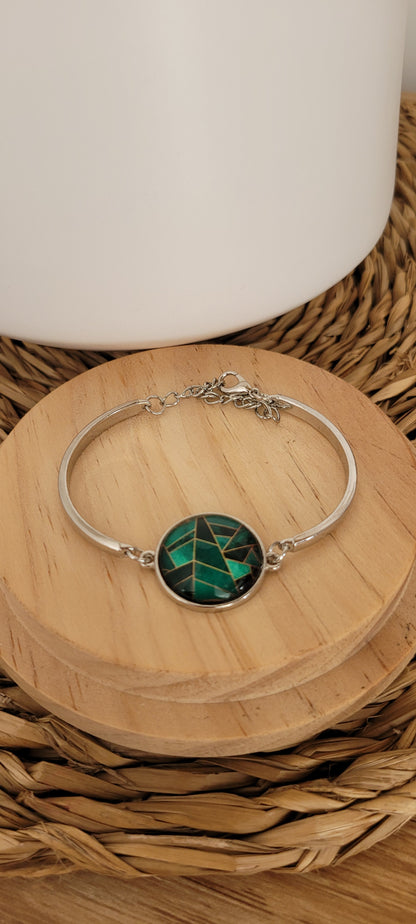 Bracelet fantaisie | Graphique Vert