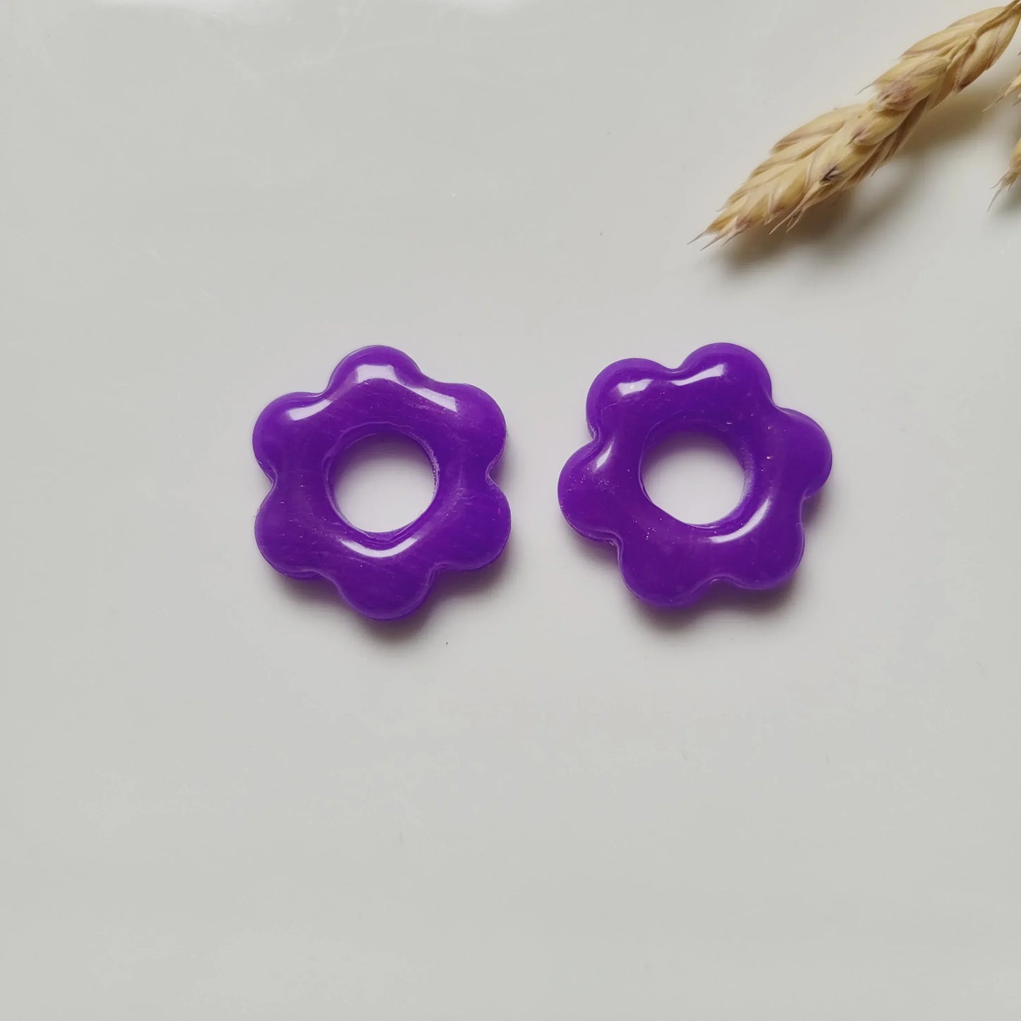 Boucles argile polymère | Pampilles Floréa interchangeables sans attaches ~ Au choix ~ - L'Atelier de MyMy
