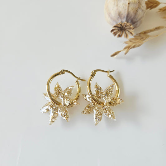 Boucles en résine | Soleil Or