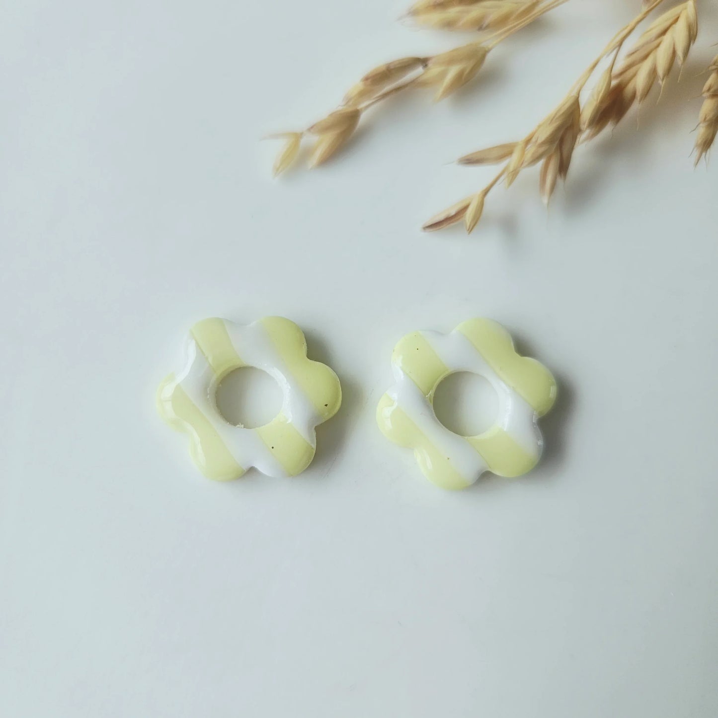 Boucles argile polymère | Pampilles Floréa interchangeables sans attaches ~ Au choix ~
