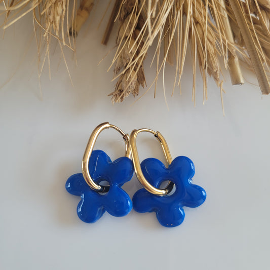 .Boucles argile polymère | Pampilles bleues