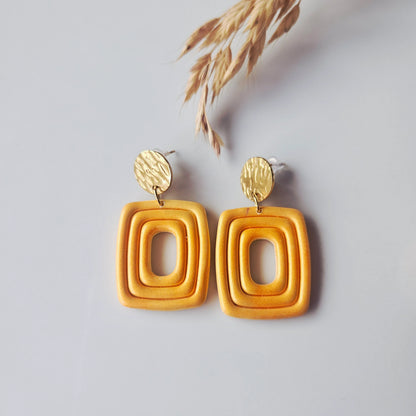 Polymer clay earrings | Azoria Orange