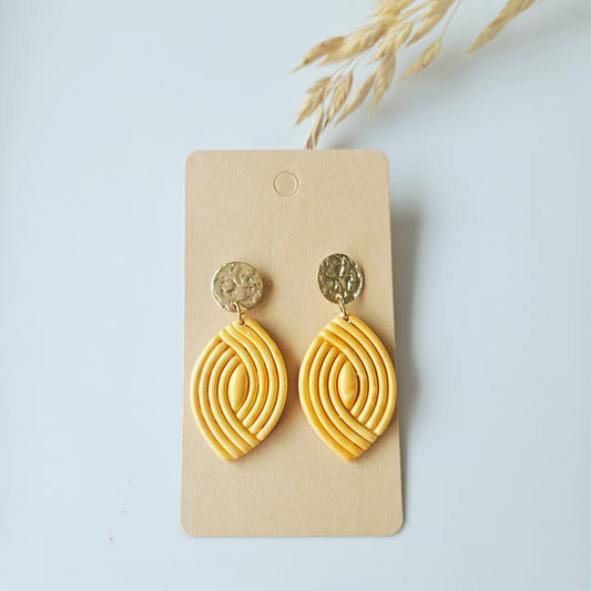 Boucles argile polymère | Palméa Orange