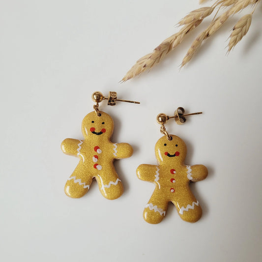 Boucles argile polymère | Pain d'épices