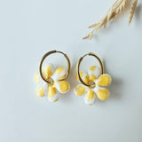 Boucles argile polymère | Pampilles Nyméa Jaune