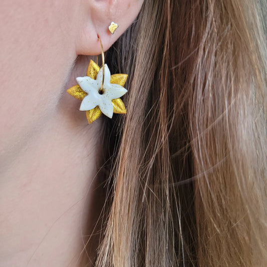 Boucles argile polymère | Étoiles