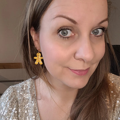 Boucles argile polymère | Pain d'épices