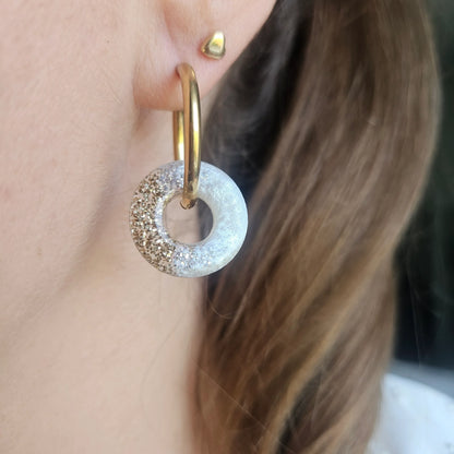 Boucles en résine | Donuts Nougatine