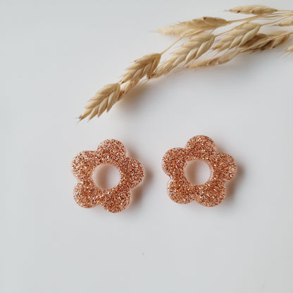 Resin earrings | Interchangeable flowers without clasps ~ Your choice ~