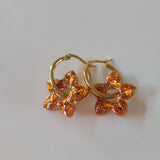 Boucles en résine | Fleurs de Tiaré Cuivrées