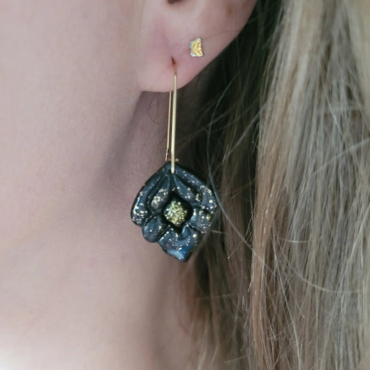 Boucles argile polymère | Orée Noire - L'Atelier de MyMy