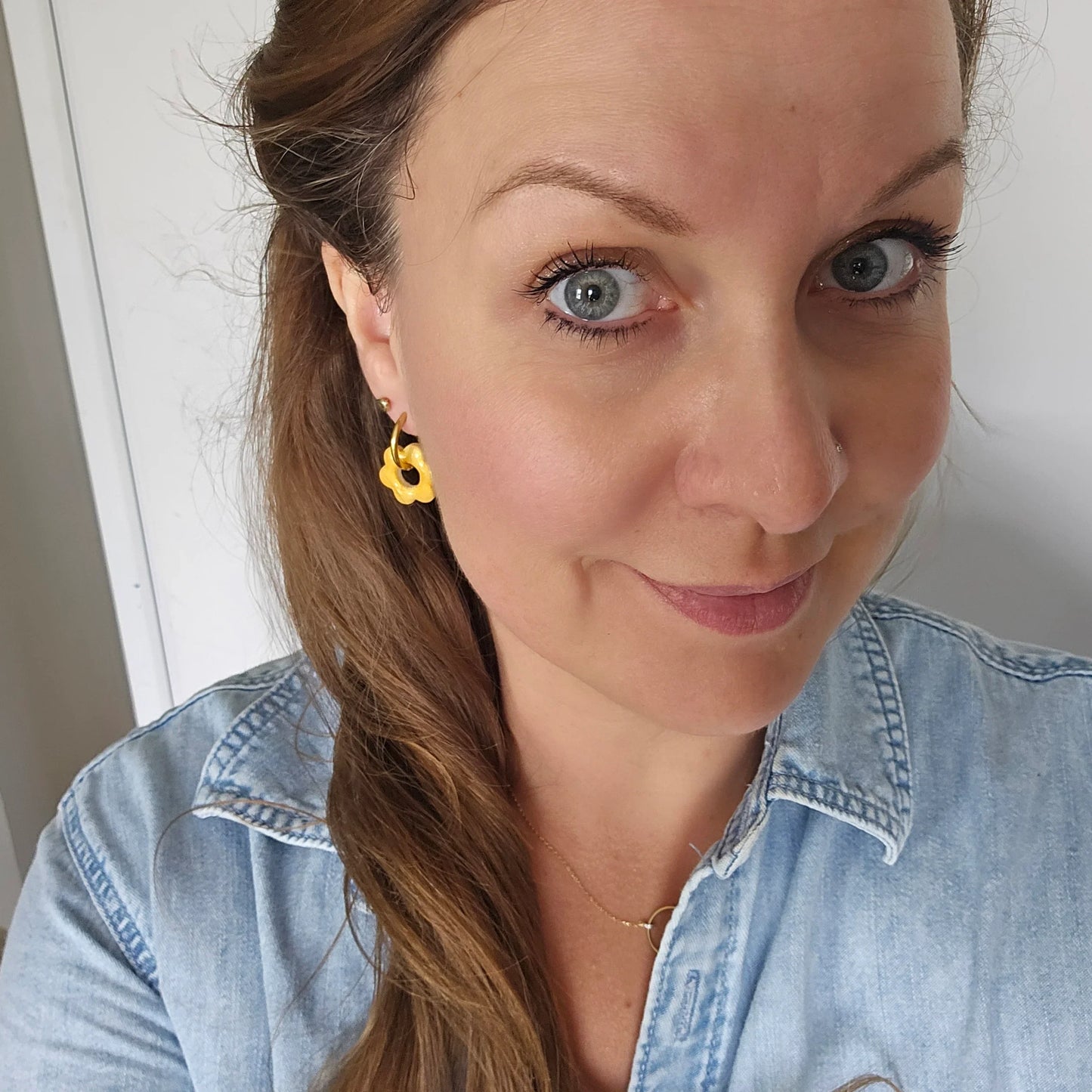 Polymer clay earrings | Floréa Orange Tassels