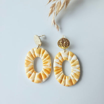 Boucles argile polymère | Oriane Orange