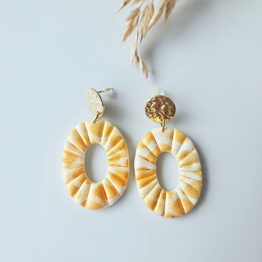 Boucles argile polymère | Oriane Orange