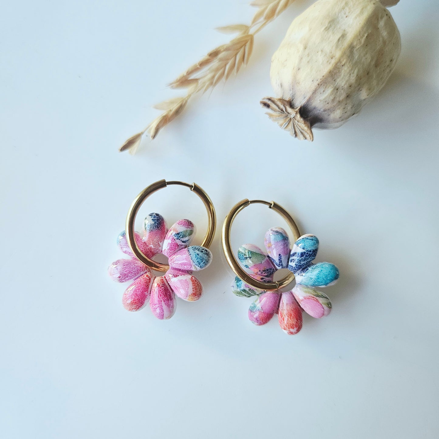 Boucles argile polymère | Lysia Fleur