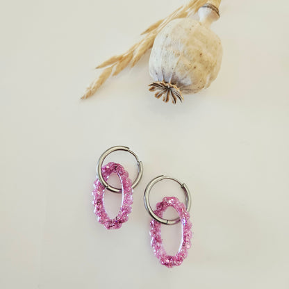 Boucles en résine | Lumina Rose
