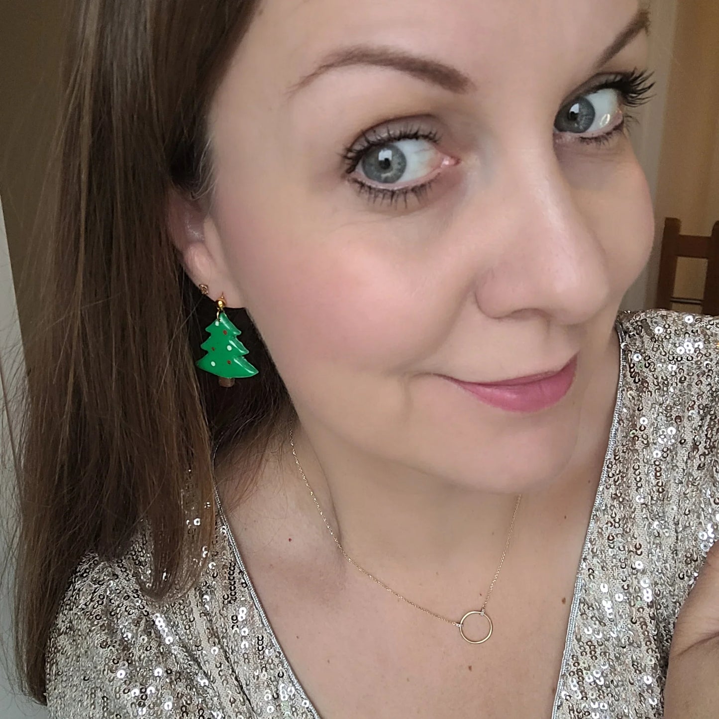 Boucles argile polymère | Sapin