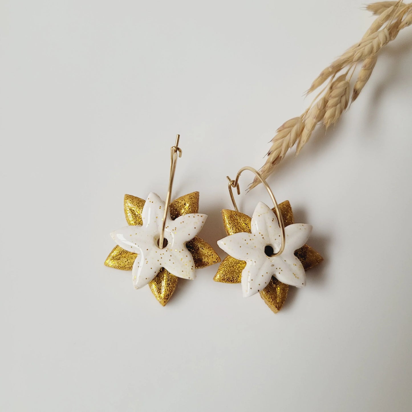 Boucles argile polymère | Étoiles