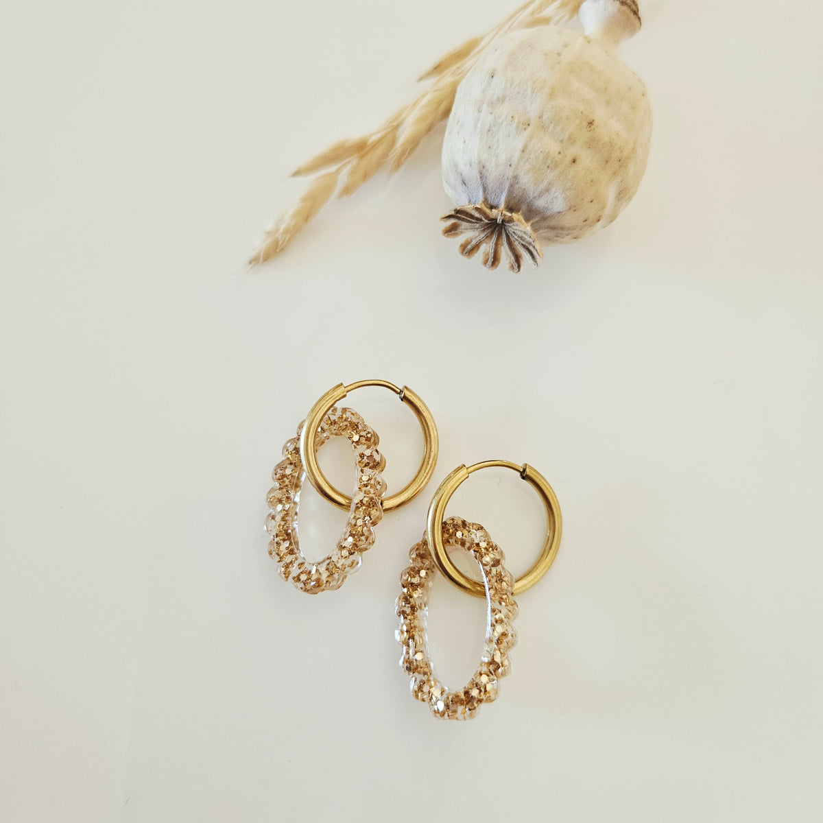 Boucles en résine | Lumina Or